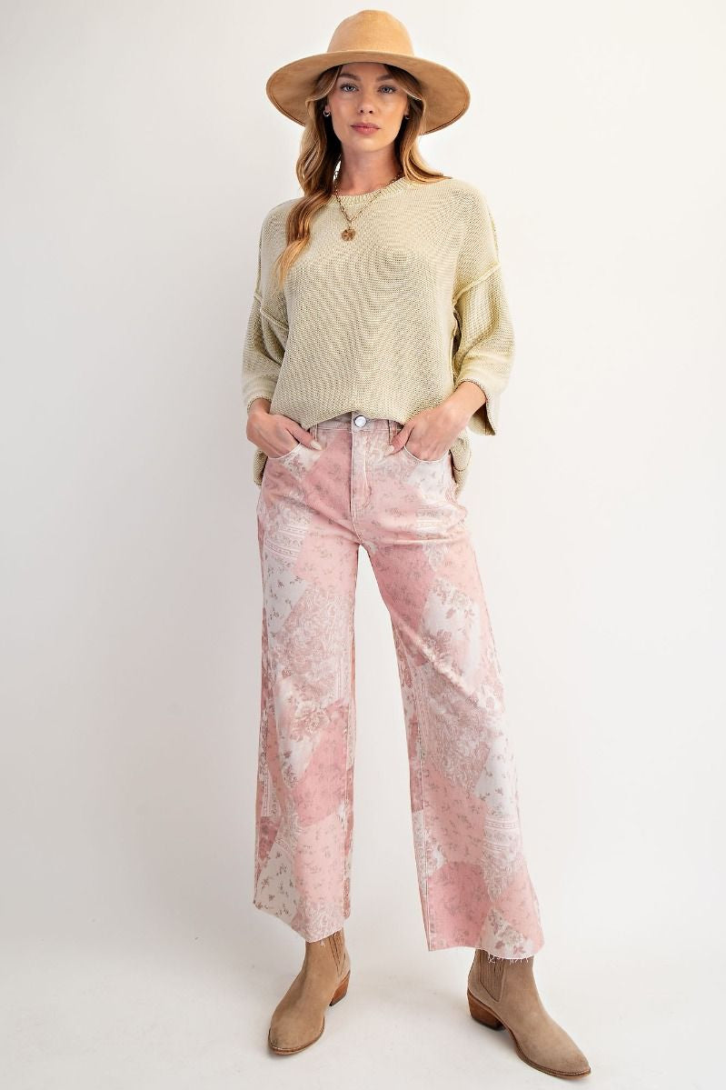 Vintage Rose Twill Pants