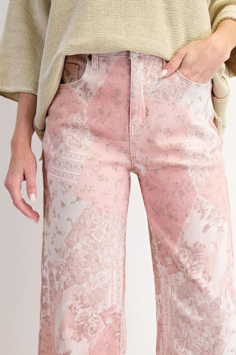 Vintage Rose Twill Pants
