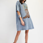 Cowgirl Boot Tee-Shirt Dress