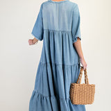 Sami Western Denim Dress