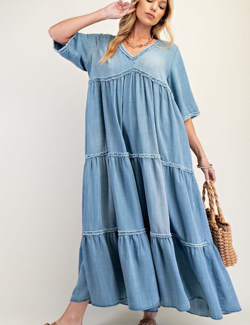 Sami Western Denim Dress