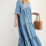 Sami Western Denim Dress