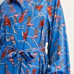 Becky Blue Cowgirl Shirt Dress