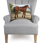 Brown Horse Hook Pillow