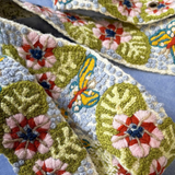 Wildflower & Butterfly Wool Belt