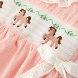 Pink Pony Lace Romper