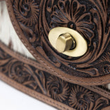 Saddle & Hide Tooled Purse