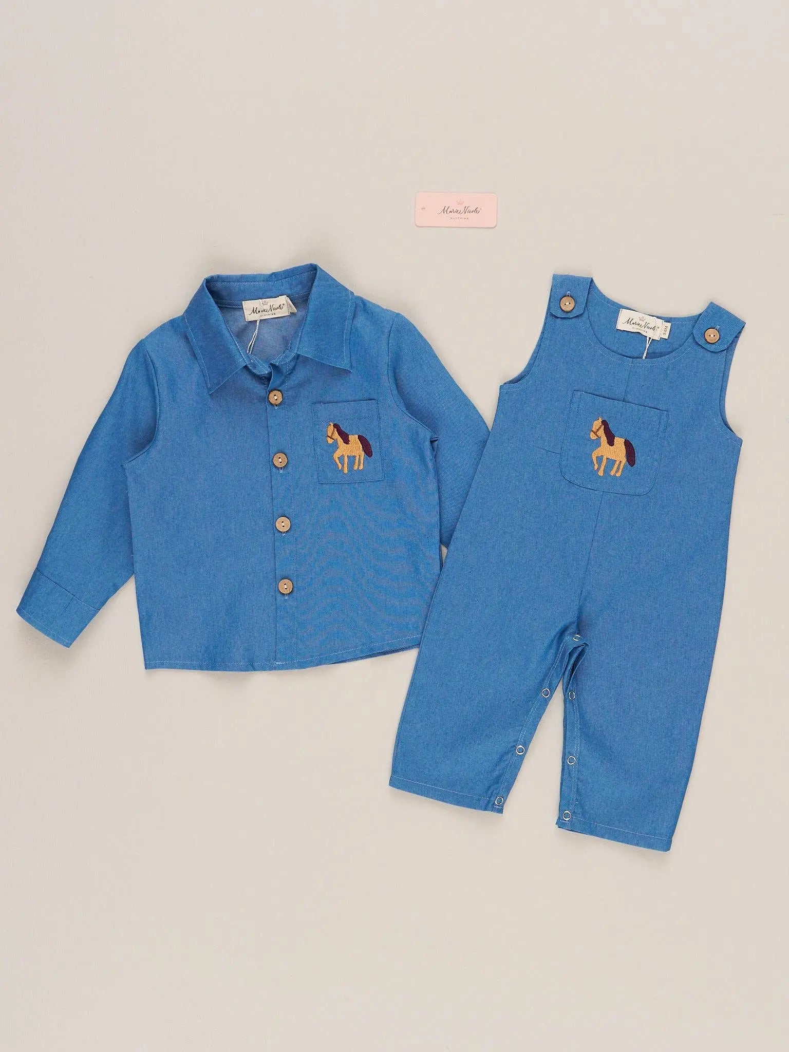 Embroidered Pasture Pony Button Up - Bridle Up Hope Shop