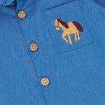 Embroidered Pasture Pony Button Up - Bridle Up Hope Shop