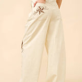 Embroidered Western Twill Loose Jeans - Bridle Up Hope Shop