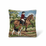 English Hunt Wool Hook Pillow - Bridle Up Hope Shop