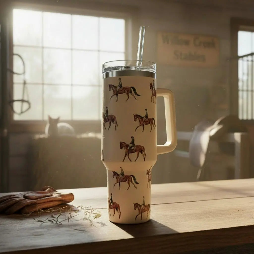 English Rider Tumbler (40 oz) - Bridle Up Hope Shop