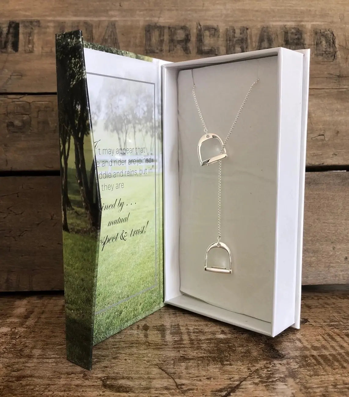 English Stirrup Drop Necklace - Bridle Up Hope Shop