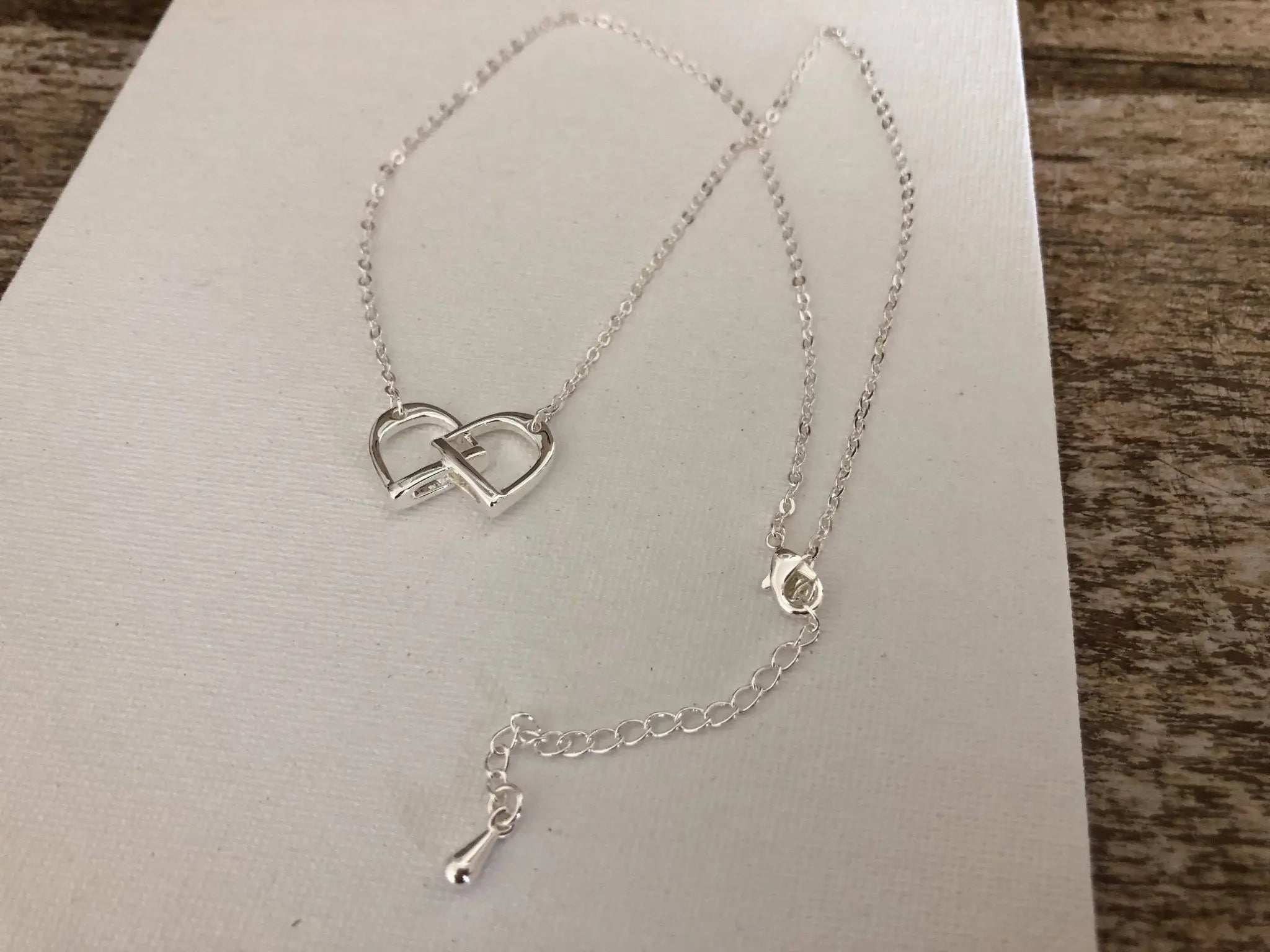 English Stirrup Interlocked Necklace - Bridle Up Hope Shop