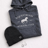Equestrian Athletic Club Hoodie (Charcoal) - Bridle Up Hope Shop