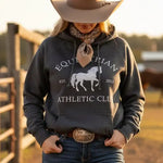 Equestrian Athletic Club Hoodie (Charcoal) - Bridle Up Hope Shop