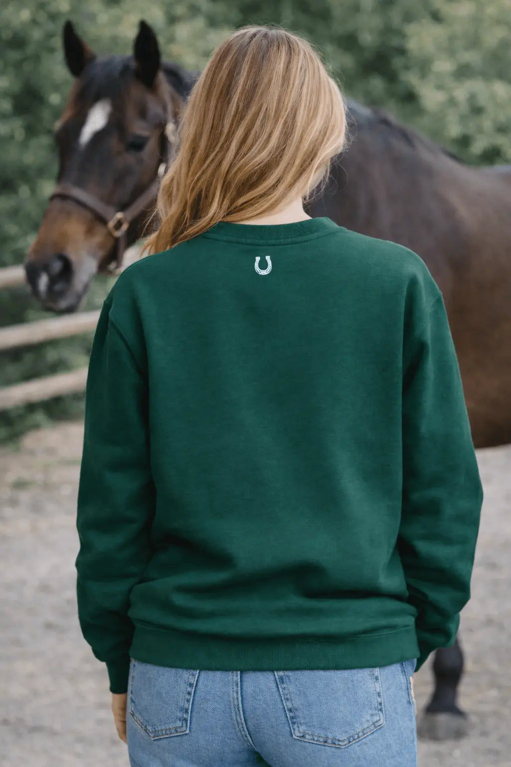 Equestrian Athletic Club Sweatshirt (Green) - Bridle Up Hope Shop