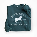 Equestrian Athletic Club Sweatshirt (Green) - Bridle Up Hope Shop