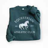 Equestrian Athletic Club Sweatshirt (Green) - Bridle Up Hope Shop