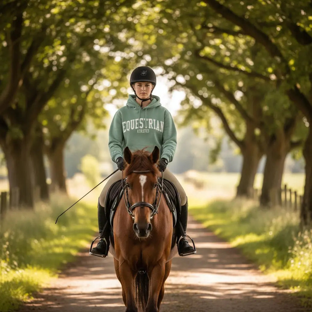 Equestrian Athletics Hoodie (Sea Foam) - Bridle Up Hope Shop