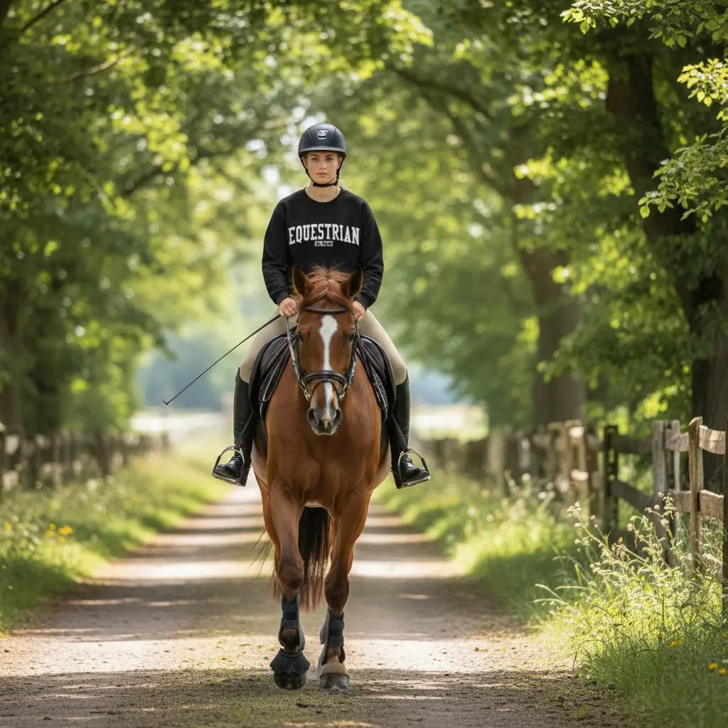Equestrian Athletics Sweatshirt (Black) - Bridle Up Hope Shop
