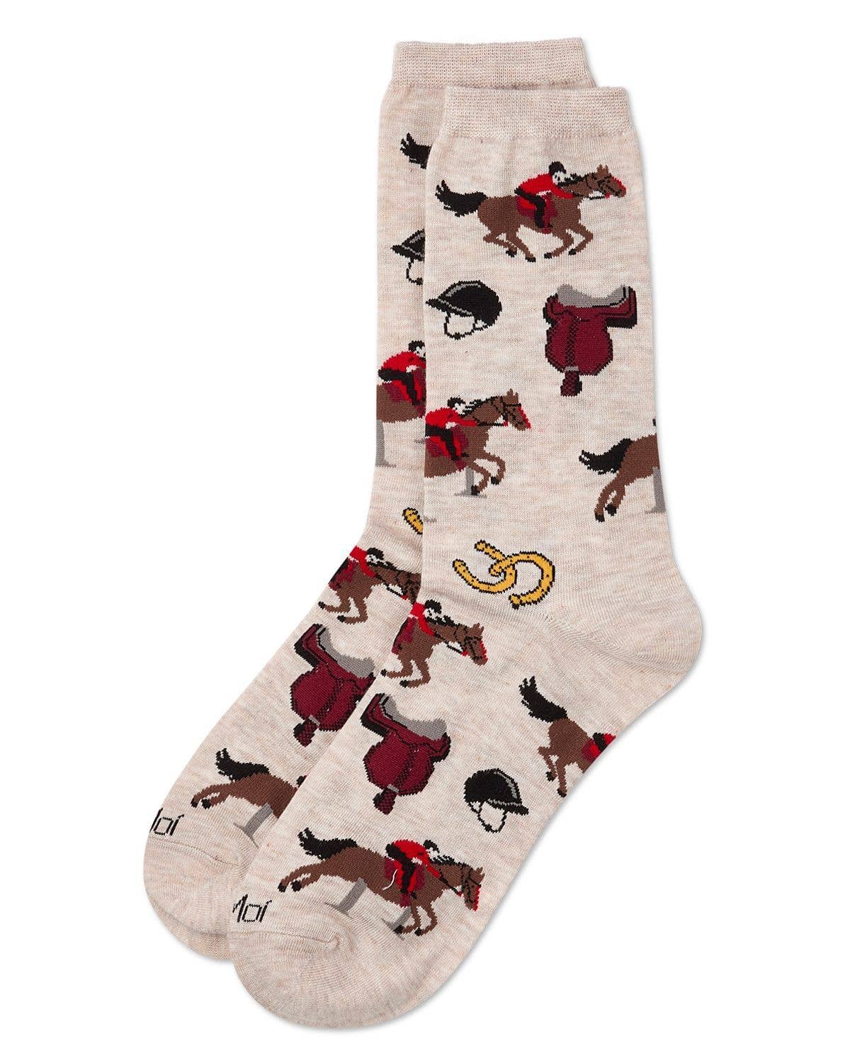 Equestrian Bamboo Crew Socks - Bridle Up Hope Shop