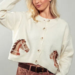 Equestrian Dream Cropped Cardigan - Bridle Up Hope Shop