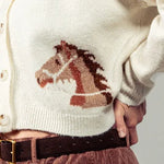Equestrian Dream Cropped Cardigan - Bridle Up Hope Shop