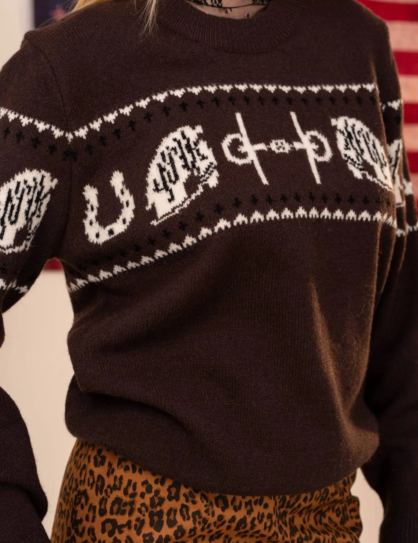 Equestrian Tack Sweater - Bridle Up Hope Shop