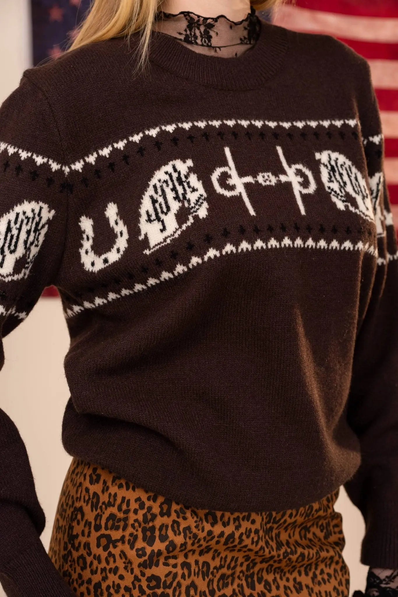 Equestrian Tack Sweater - Bridle Up Hope Shop