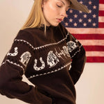 Equestrian Tack Sweater - Bridle Up Hope Shop