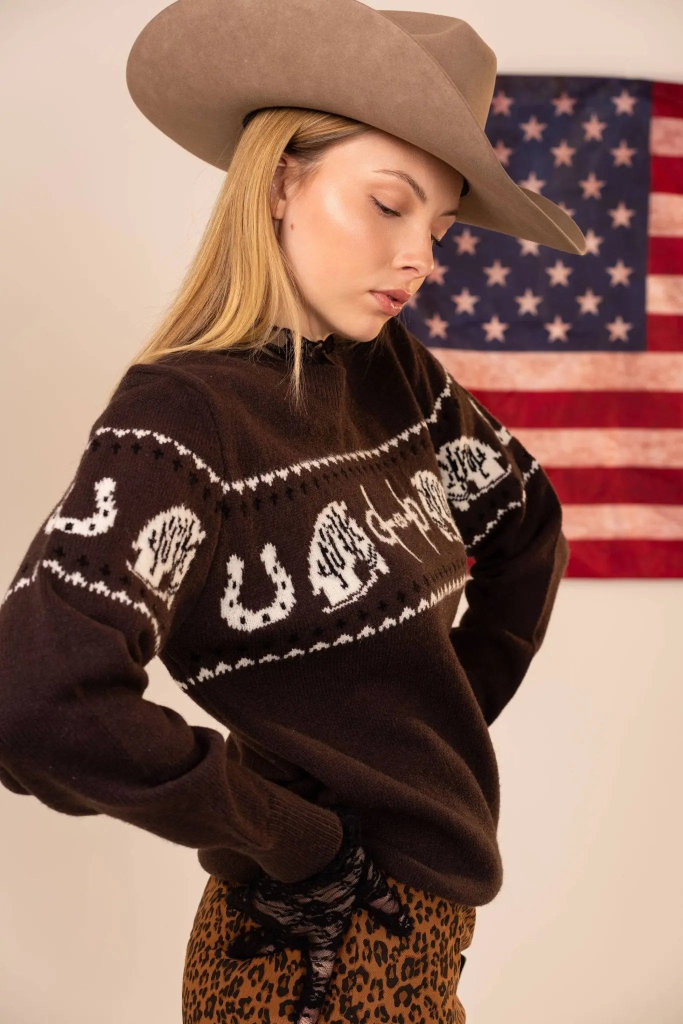 Equestrian Tack Sweater - Bridle Up Hope Shop