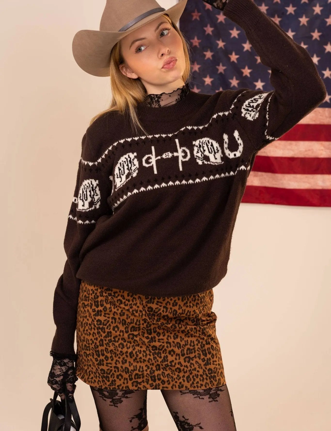 Equestrian Tack Sweater - Bridle Up Hope Shop