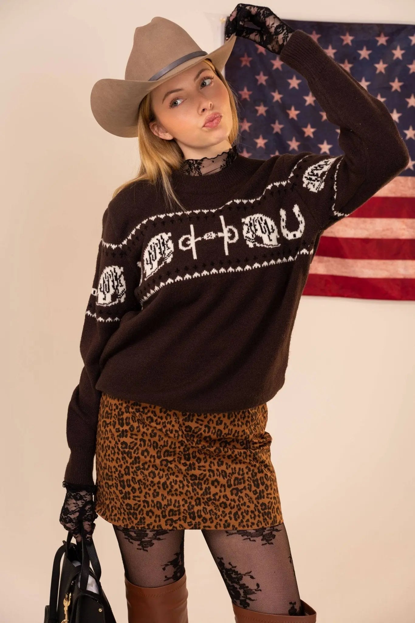 Equestrian Tack Sweater - Bridle Up Hope Shop