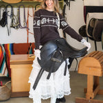 Equestrian Tack Sweater - Bridle Up Hope Shop