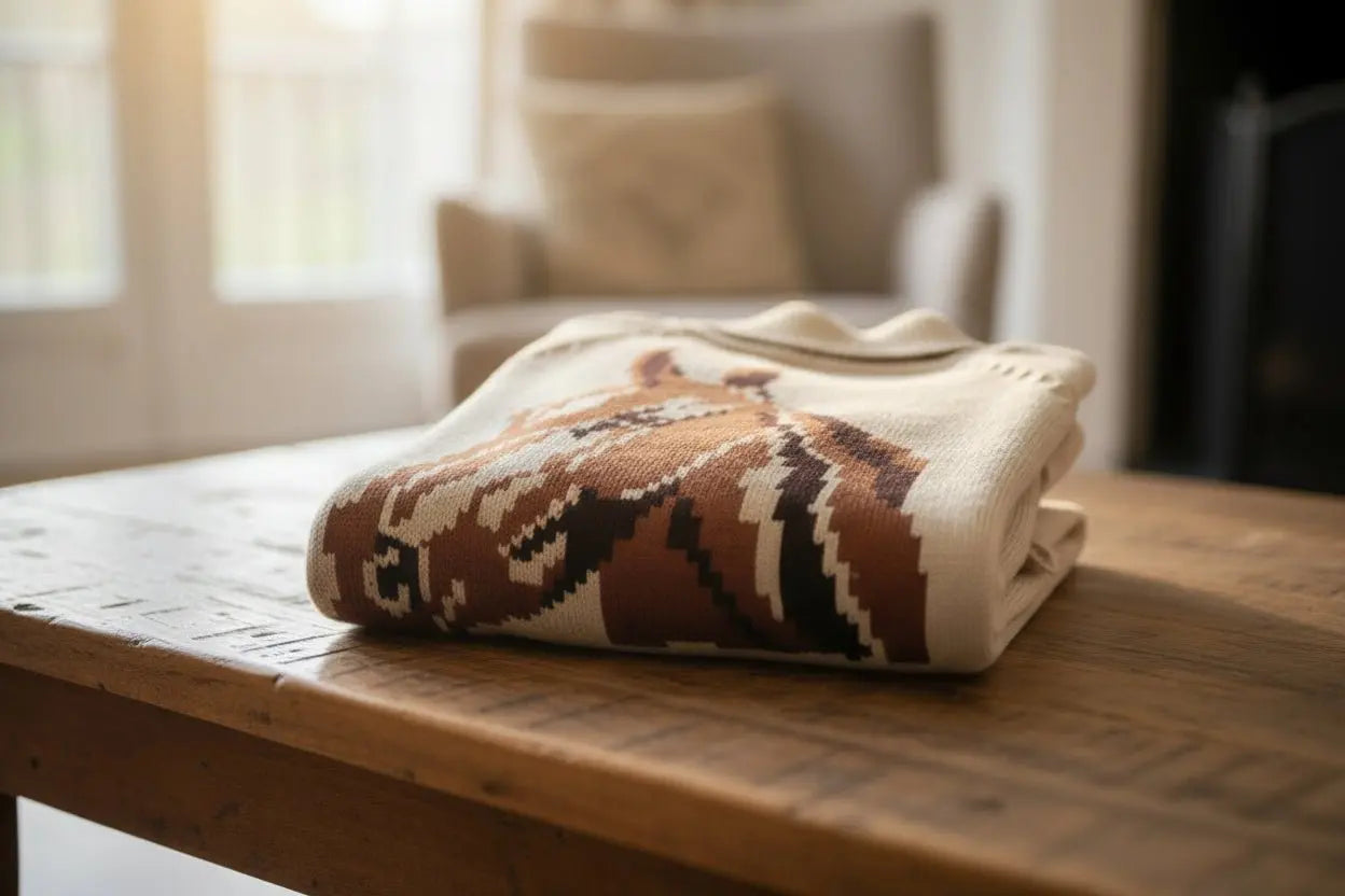 Equine Embrace Jacquard Sweater - Bridle Up Hope Shop