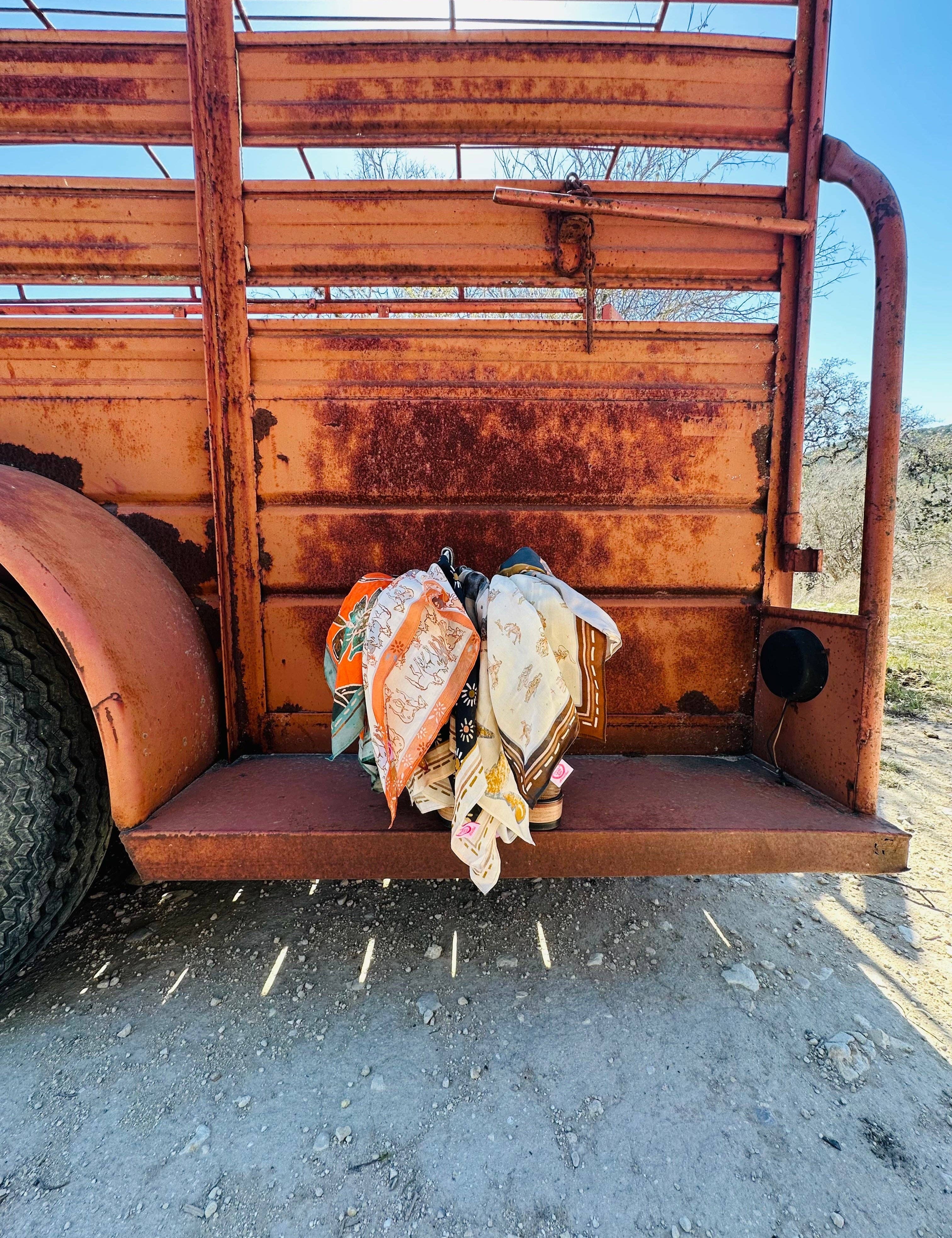 Bloomin' Bronc Silk Scarf