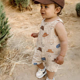 Western Muslin Shortie Romper