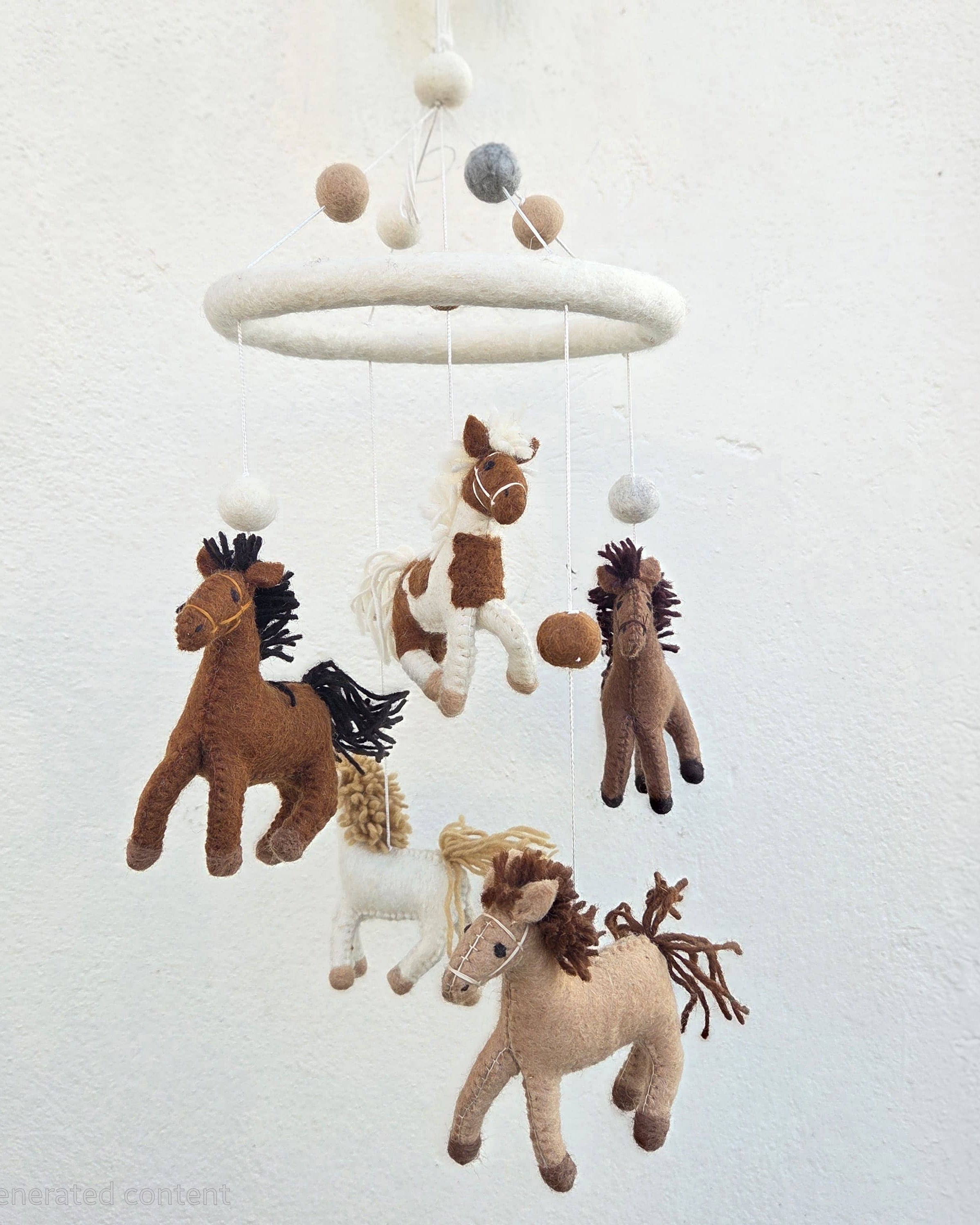 Pony Dreams Handmade Baby Crib Mobile