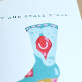 joy and peace y'all card