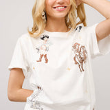 Cowgirl Embroidered T-Shirt