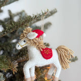 Christmas at the Stable Horse Ornament