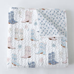 daisy boots pastel quilt