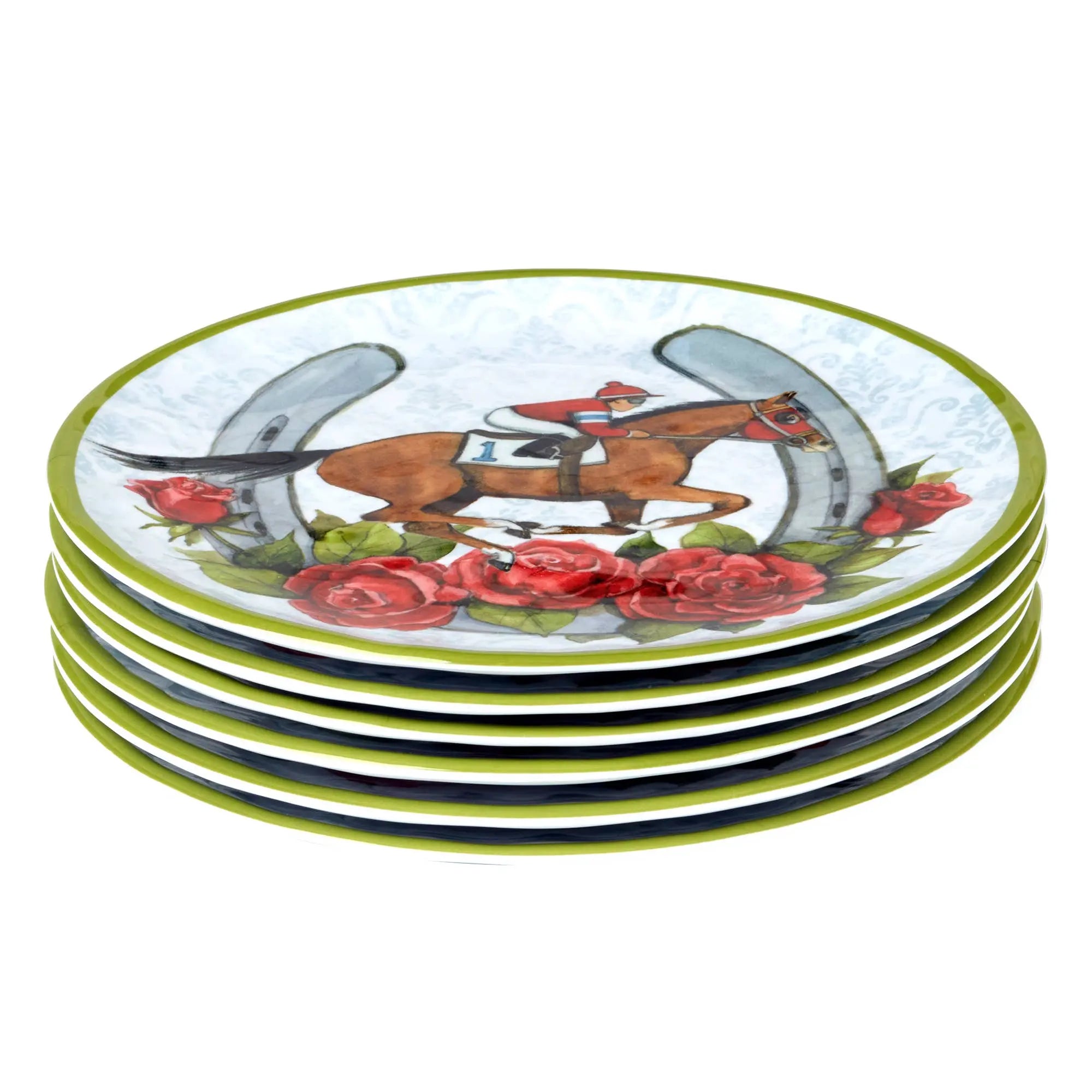 Day at the Races Melamine Salad Plate 9 Faire - Certified International