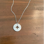 Steady the Reins Compass Necklace (large)