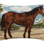 Brown Horse Hook Pillow