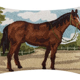 Brown Horse Hook Pillow