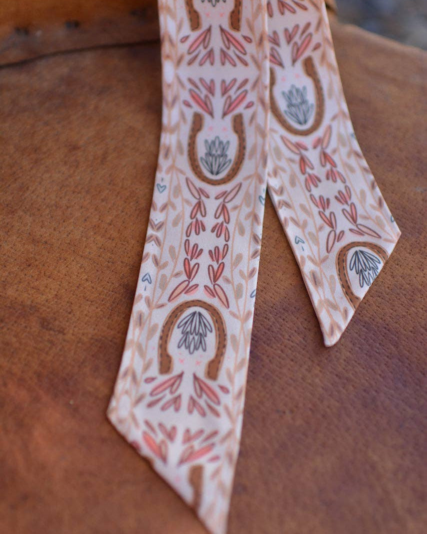 Dusty Rose Cowgirl Twilly Scarf