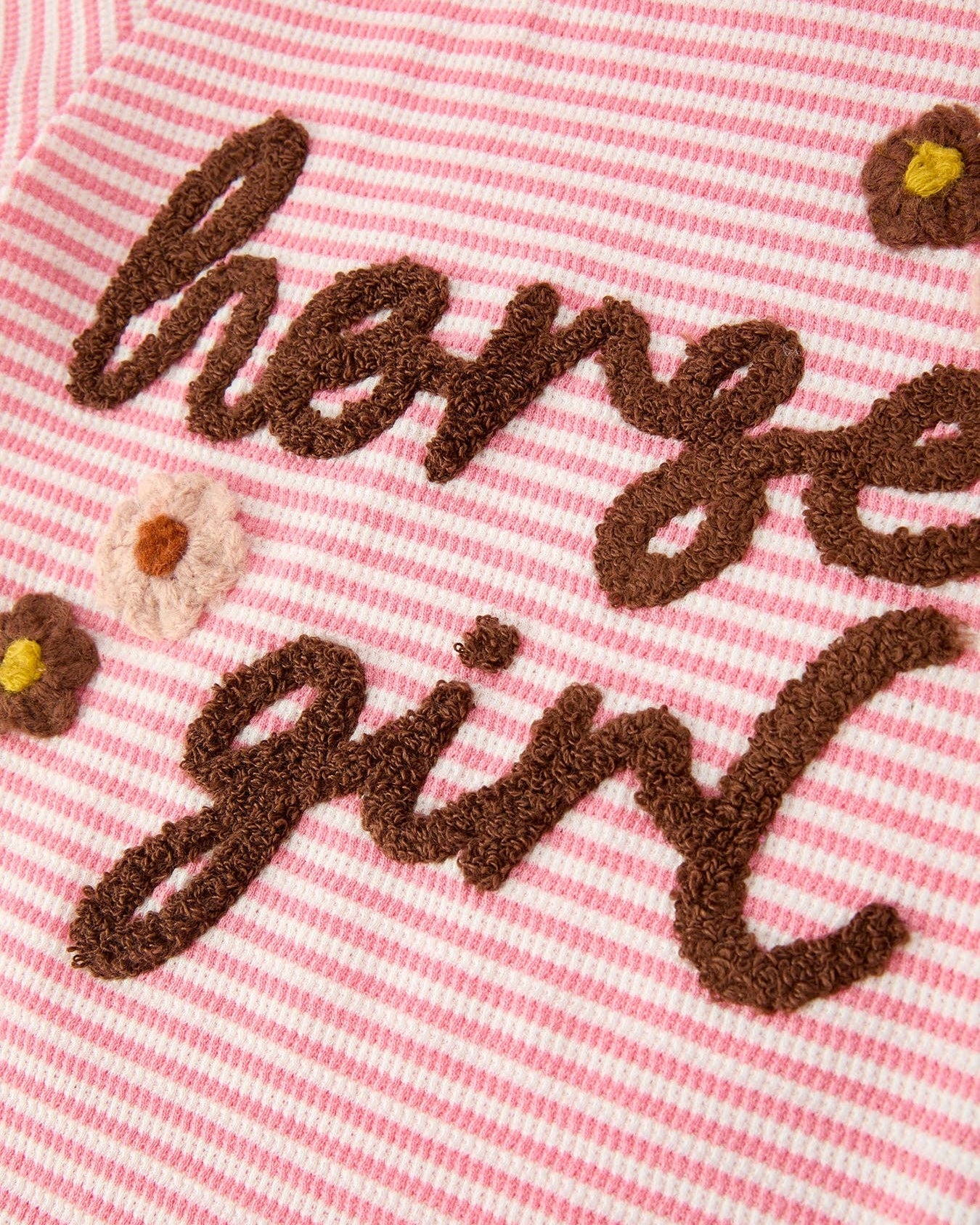 Horse Girl Pink Striped Shirt & Shorts Set