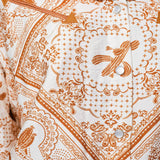 Western Print Snap Button Shirt